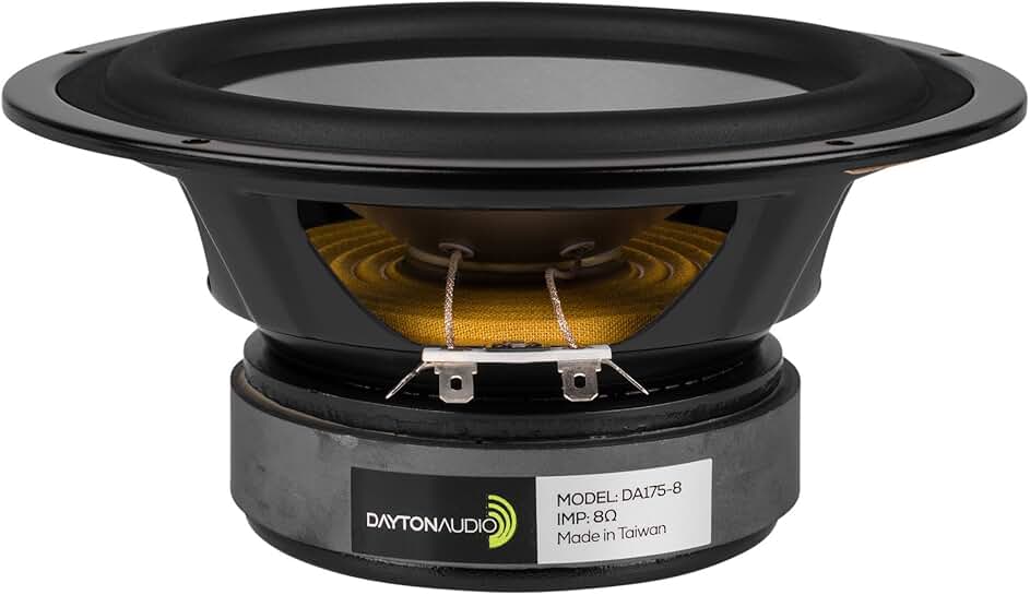 7-inch aluminum cone woofer
