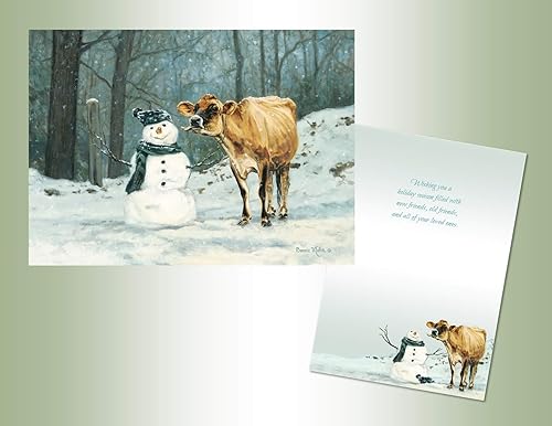 Colorful Performing Arts Cow Snowman Stationery Paper