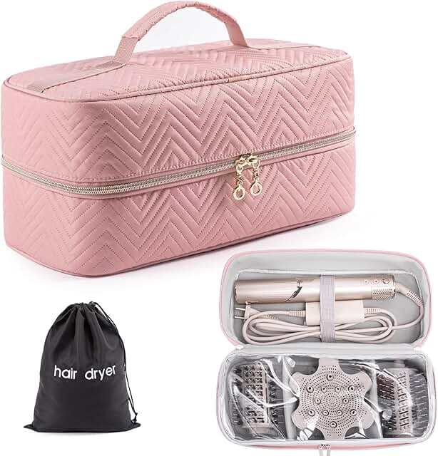 Large Travel Hair Tools Case with Dryer Bag
