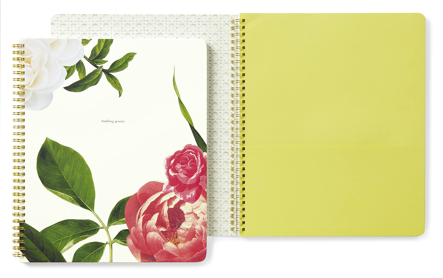 Large floral spiral notebook with 160 pages