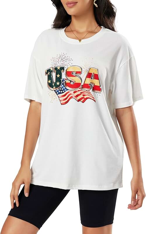 Women's Oversized Floral Summer T-Shirt