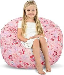 Kids' Bean Bag Chair for Toy Storage, 32-inch Cover
