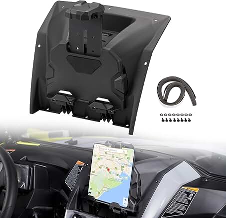 UTV Electric Device and Tablet Holder with Storage Tray