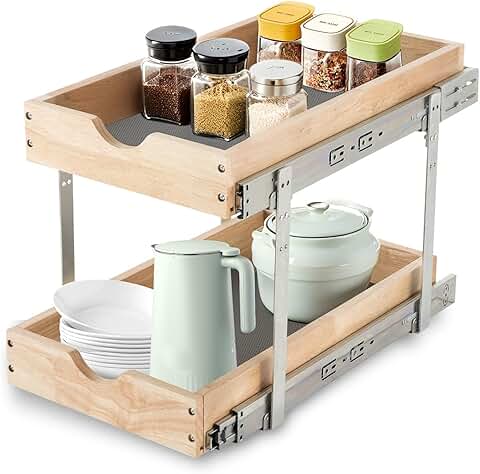 Pull Out Cabinet Organizer with Soft-Close Dampers