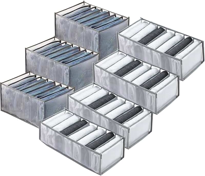 7-Grid Washable Foldable Closet Organizer