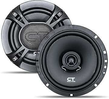 Pair of 6.5 Inch Coaxial Car Speakers, 200 Watts