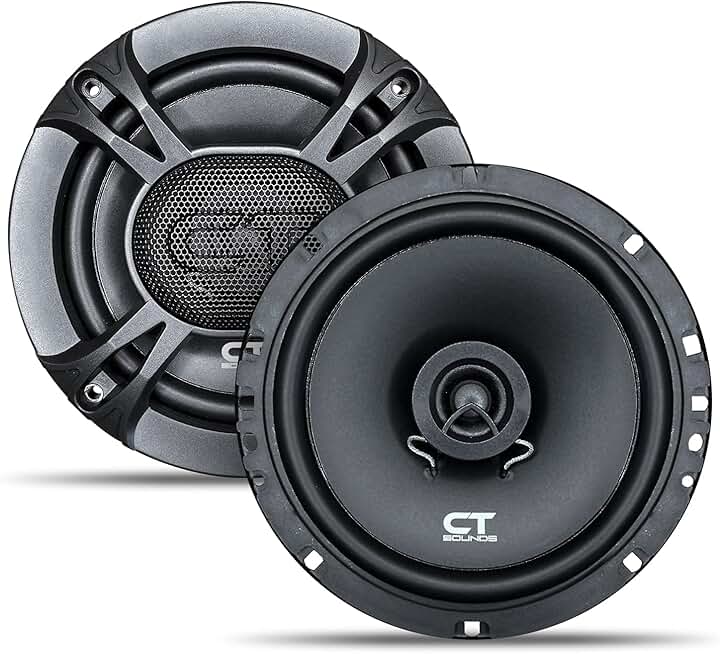 Pair of 6.5 Inch Coaxial Car Speakers, 200 Watts