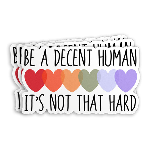 Set of three 3-inch motivational advocacy stickers