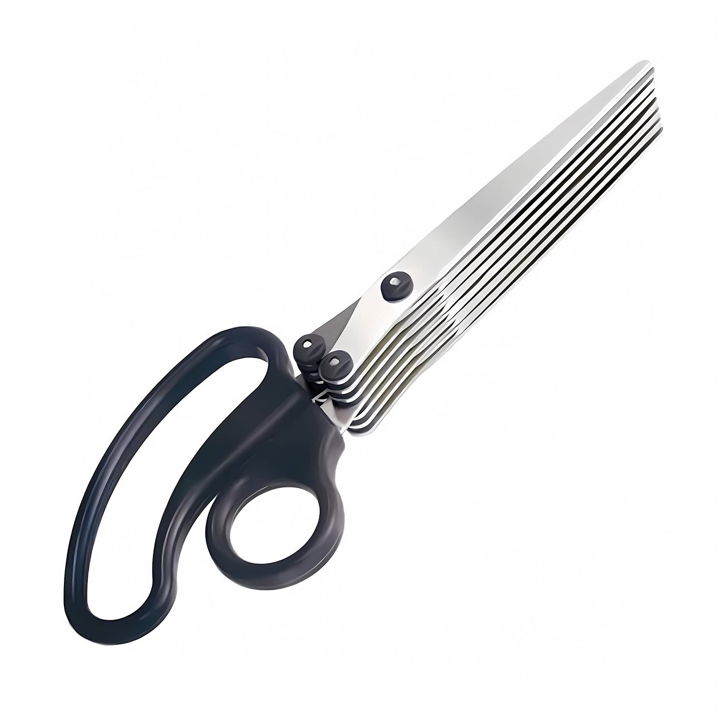 7-Blade Shredder Scissors, 7.9 inches, Black