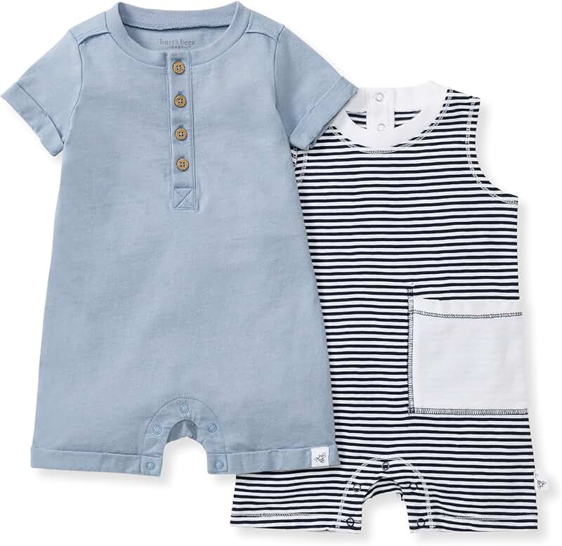 Baby Boys Organic Cotton Romper Set