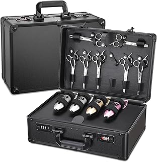Large Barber Carrying Case with Lock for Hair Stylist Tools