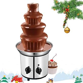 4-Tier Electric Chocolate Fountain for 4 lbs
