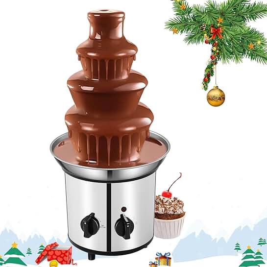 4-Tier Electric Chocolate Fountain for 4 lbs