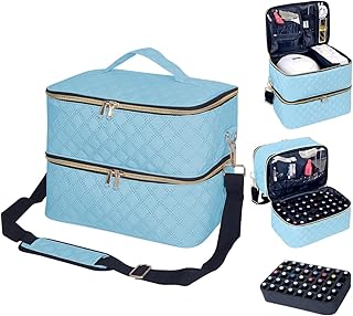 Sky Blue Nail Polish and Lamp Organizer Case