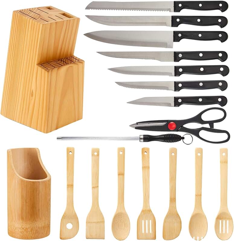 Set of 4 stainless steel cooking utensils