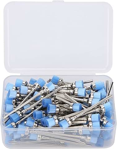 Set of 100 nail drill bit cleaning brushes