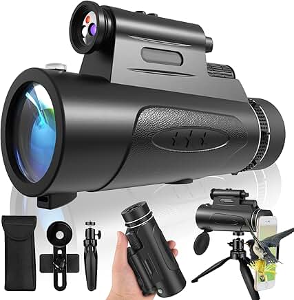 High-Powered 80x100 Monocular for Bird Watching and Stargazing
