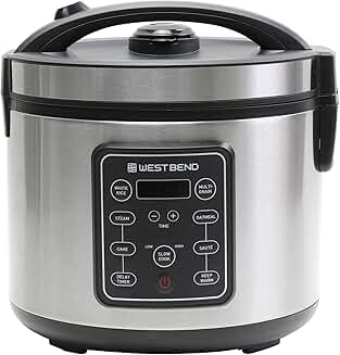 Programmable Rice and Grain Cooker with 9 Presets