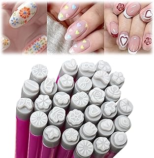 30-Piece Nail Art Stamp Pen Set for Beginners