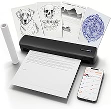Wireless portable thermal printer for travel
