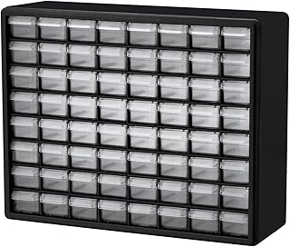 Plastic 64-Drawer Storage Cabinet for Garage and Organization