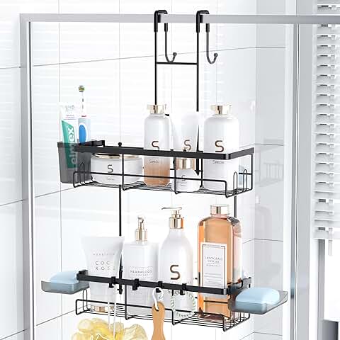 Over the Door Rustproof Shower Organizer for Bathroom