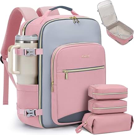 50L Travel Backpack with Packing Cubes and Laptop Pocket