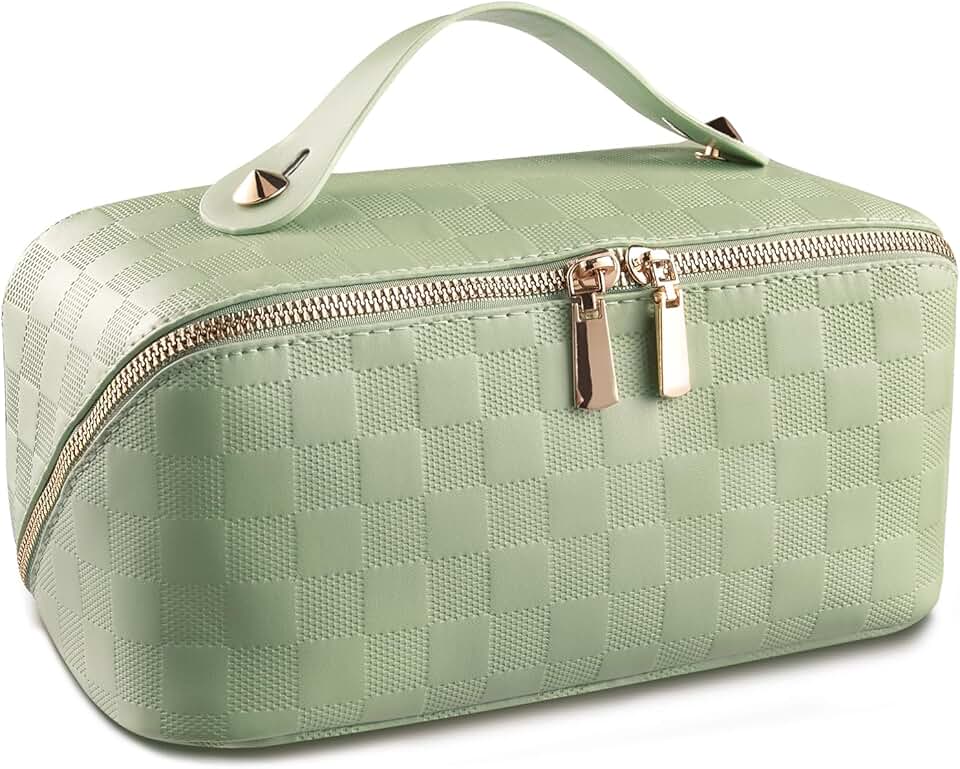 Large Waterproof Travel Makeup and Toiletry Bag