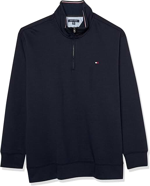 Men's 1/4 Zip Mock-Neck Sweatshirt