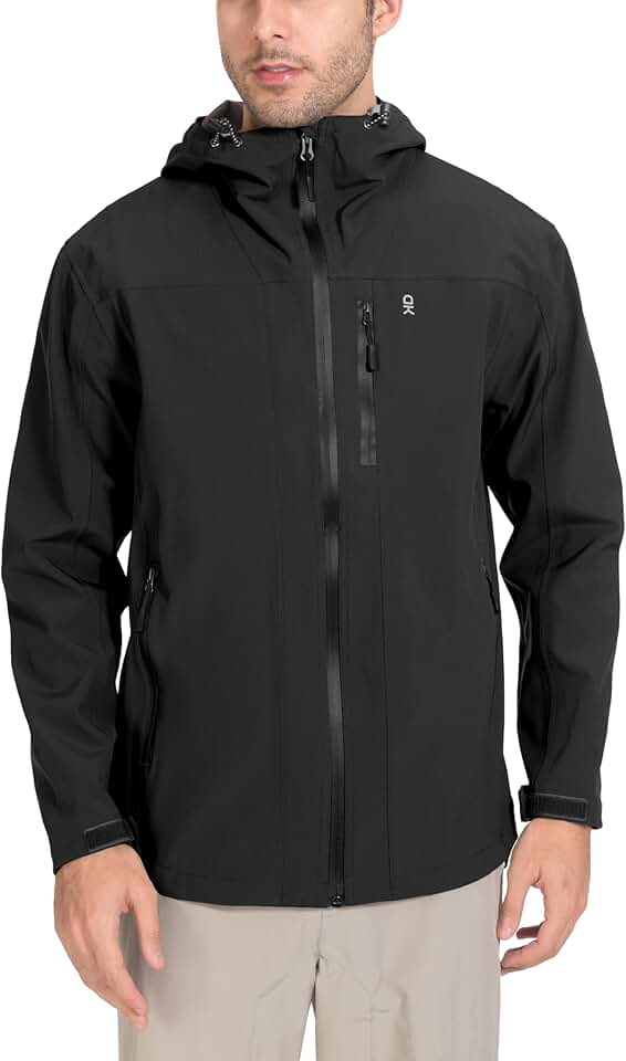 Men's Waterproof Windproof Breathable Rain Jacket