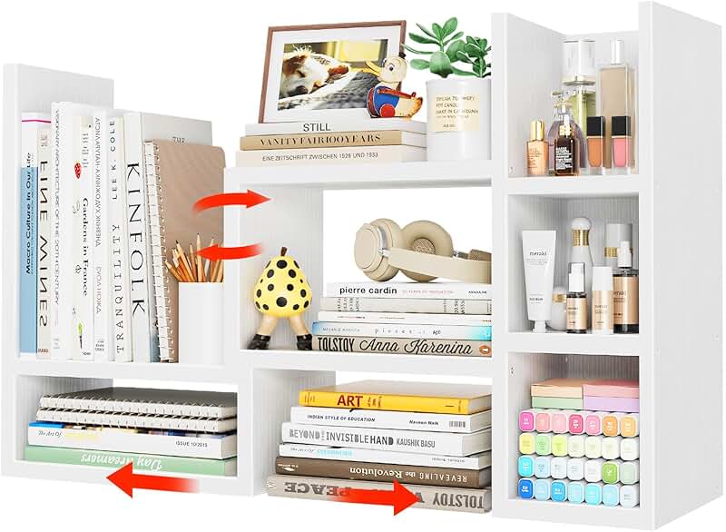 White desk organizer for office and decor