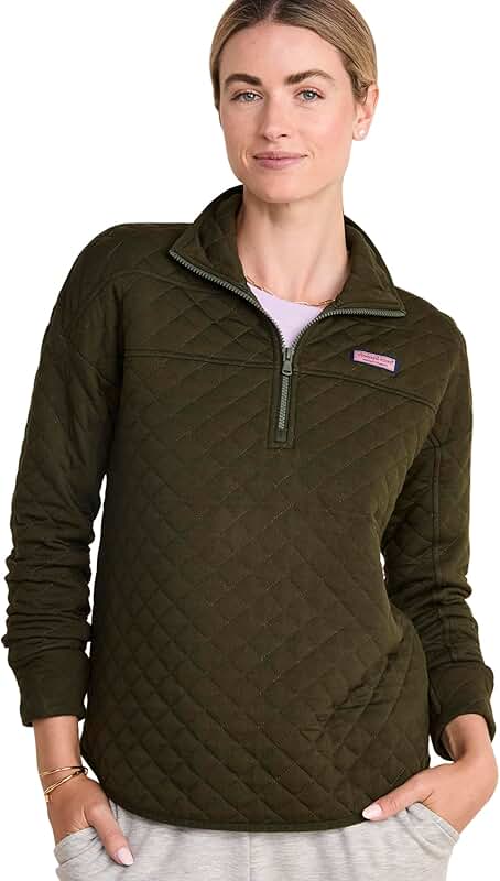 Large Forest Olive Diamond Quilted Shep Shirt