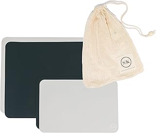 Reusable Silicone Baking Mat Set in Navy and Gray