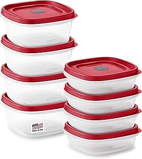 16-Piece BPA-Free Plastic Food Storage Set with Vented Lids