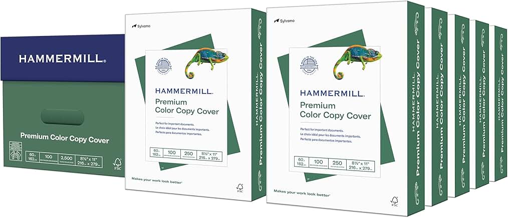 Premium 60 lb Color Copy Cardstock, 8.5 x 11, 10 Pack