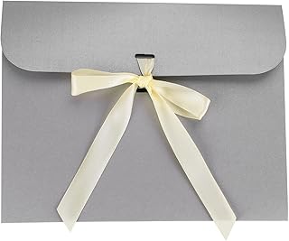 Set of 10 Paper Gift Card Envelopes with Ribbons