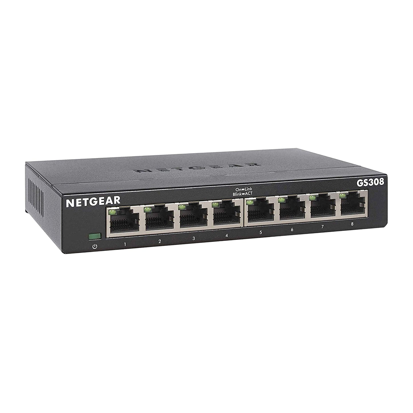 8-Port Gigabit Ethernet Unmanaged Switch (GS308) - Home Network Hub, Office Ethernet Splitter, Plug-and-Play, Silent Operation, Desktop or Wall Mount