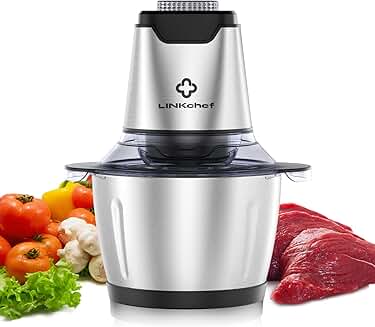 Mini Electric Food Chopper and Grinder, 1.2L, 250W