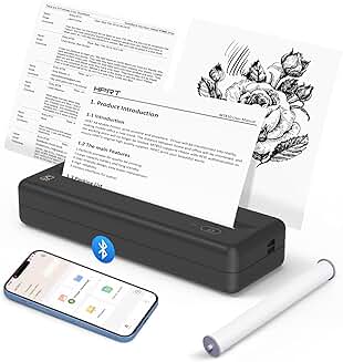 Wireless portable thermal printer for home and travel