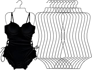 Black body shape swimsuit hanger, 10-pack