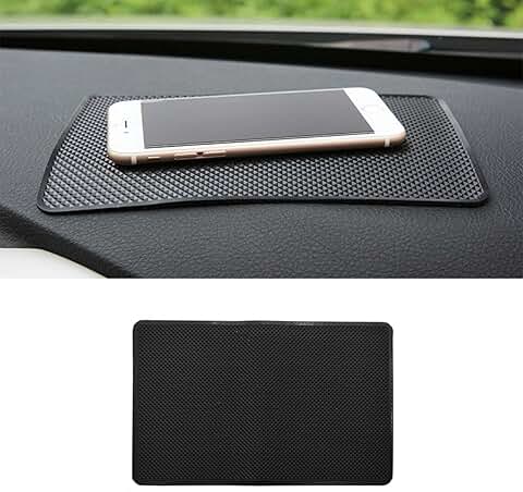 Anti-Slip Silicone Dashboard Mat for Phones and Keys