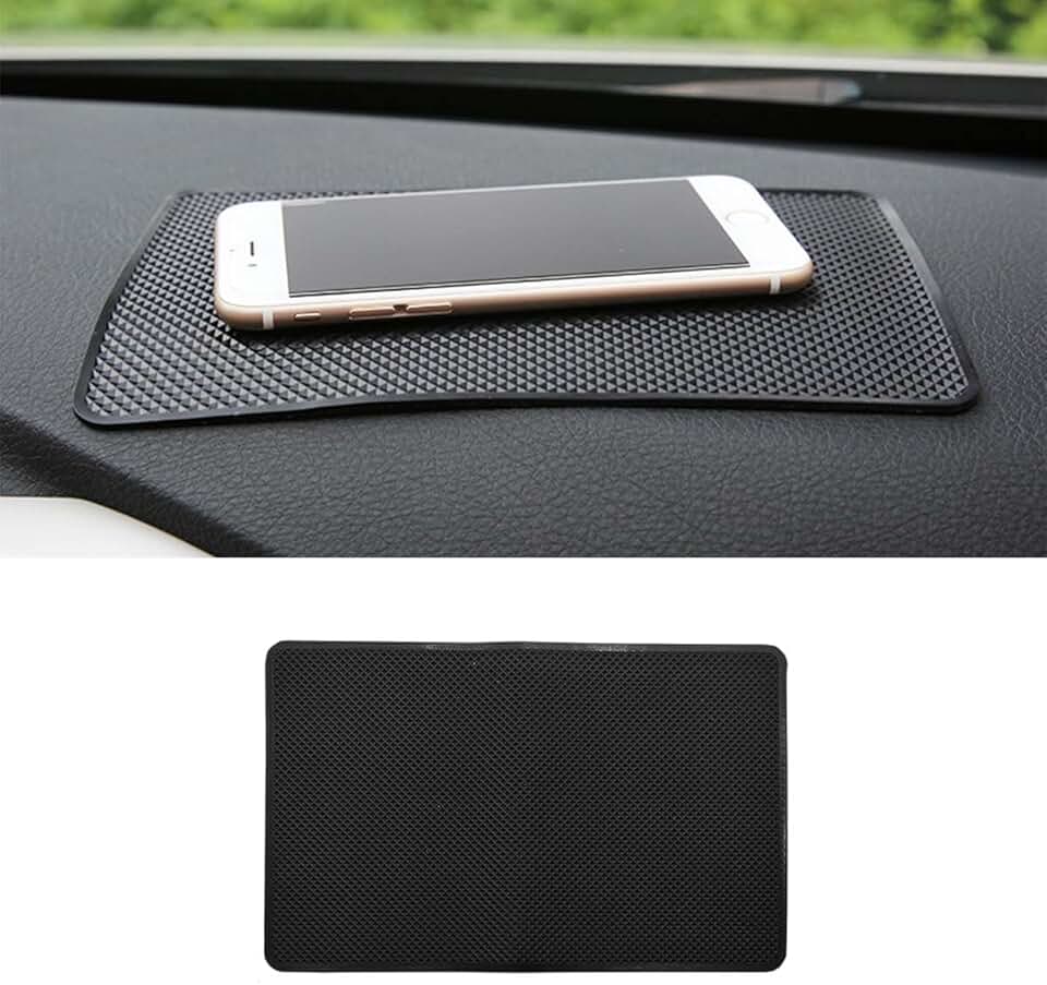 Anti-Slip Silicone Dashboard Mat for Phones and Keys