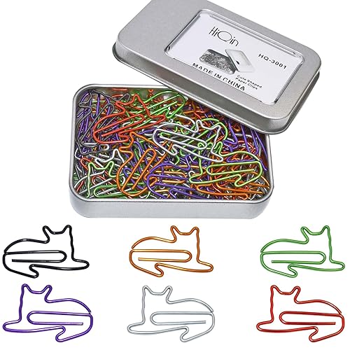 Cute Cat Paper Clips for Office and Gifts