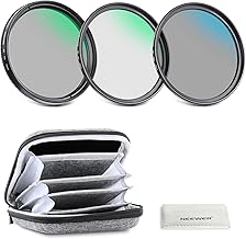 58mm UV, CPL, and ND Lens Filter Kit with Case