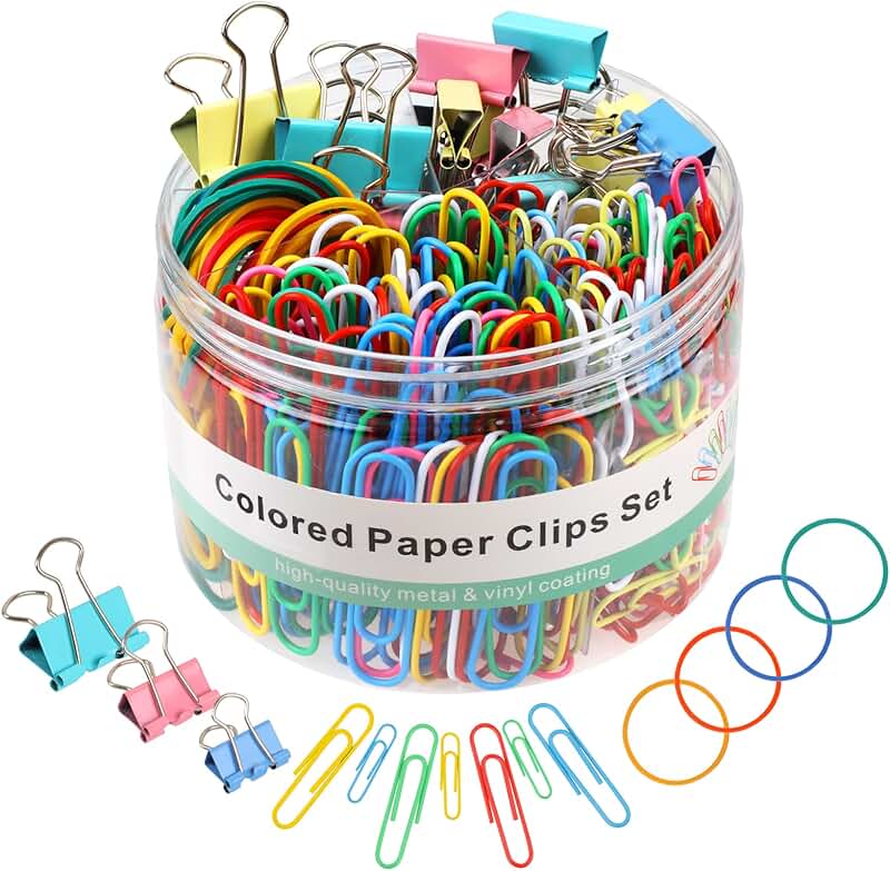 Set of 300 Office Supplies for Desk and School