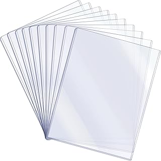10 Pack Clear Rigid Plastic Page Protectors
