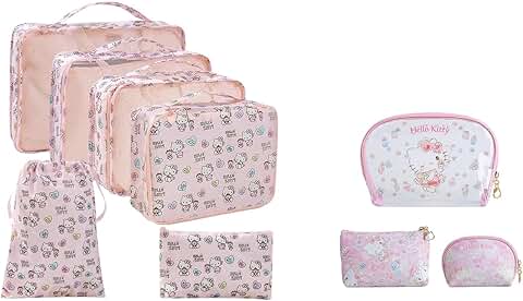 Waterproof Clear Cosmetic Bag with Brush Holder, 3-Pack