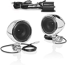 3-Inch Motorcycle Speakers with Amplifier and Weatherproof Design