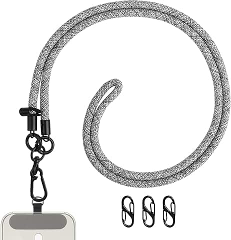 Universal Phone Lanyard with Crossbody Strap and Earphone Hook