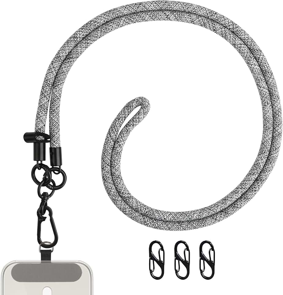 Universal Phone Lanyard with Crossbody Strap and Earphone Hook